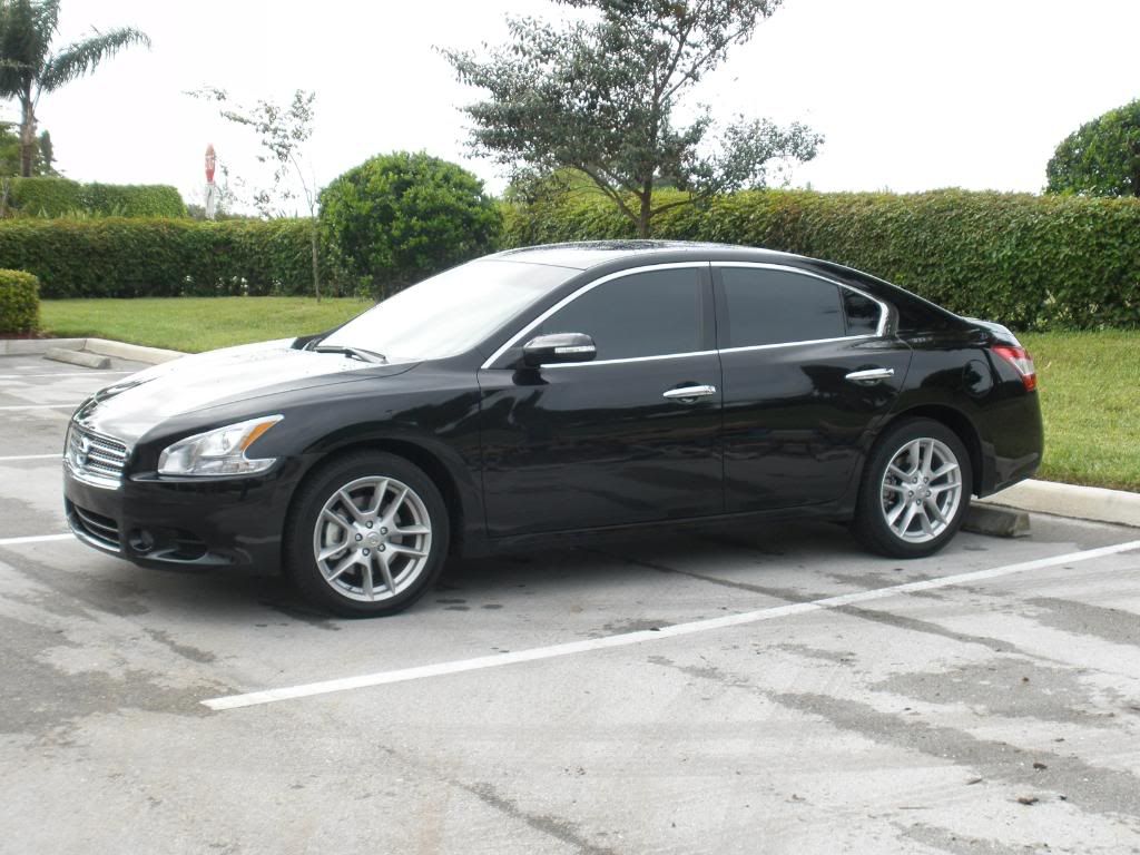 2009 Black nissan maxima tinted windows #4