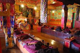 Inside the Monestary at Thyangboche