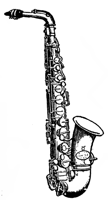 Alto Saxophone Drawing