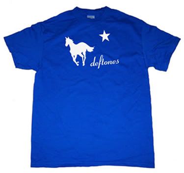 Футболка Deftones - White Pony (синяя)