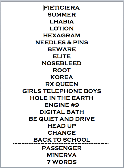 Сет-лист выступления Deftones в Англии на фестивале The Forum