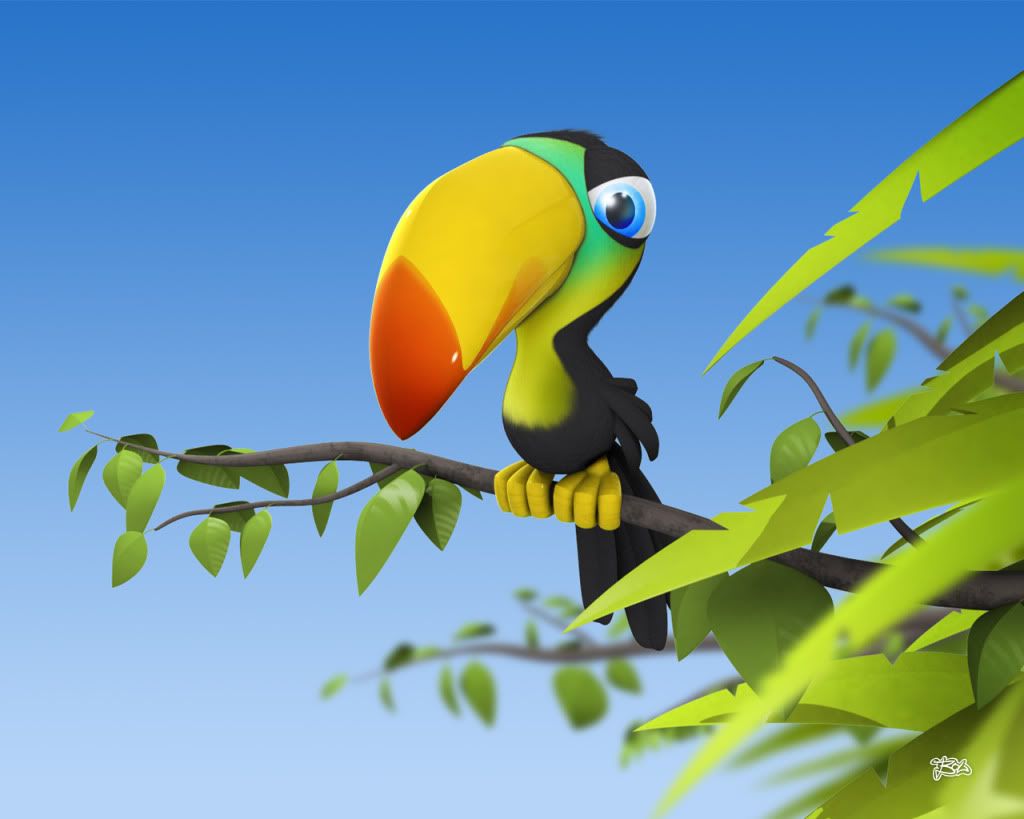Funny3DAnimalWallpaper00ToucanByNic.jpg