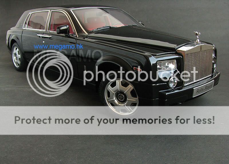 18 Rolls Royce Phantom Black Ltd 999 Diecast  