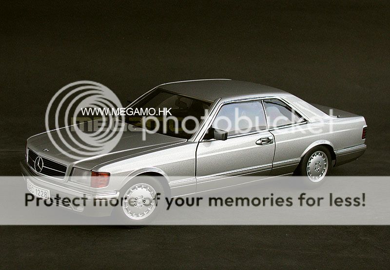 1 18 Autoart Mercedes Benz 500 Sec Coupe 1986 Silver 76212 
