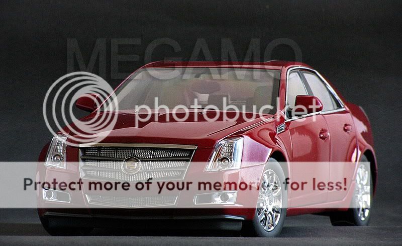 1 18 GM Cadillac cts 2009 Crystal Red Dealer Kyosho