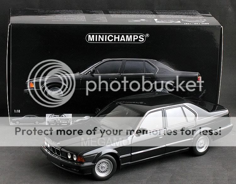 18 Minichamps BMW e32 730i 730 1983 Diamond Black 