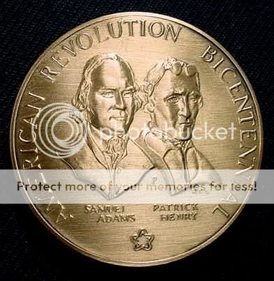 Samuel Adams Patrick Henry US American Revolution US Mint Medal  