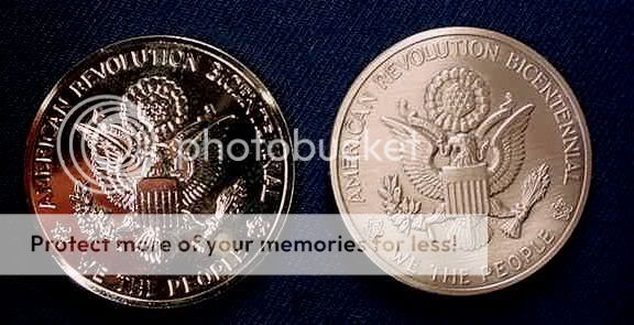   American Revolution Bicentennial US Mint Medals Proof and Matt  